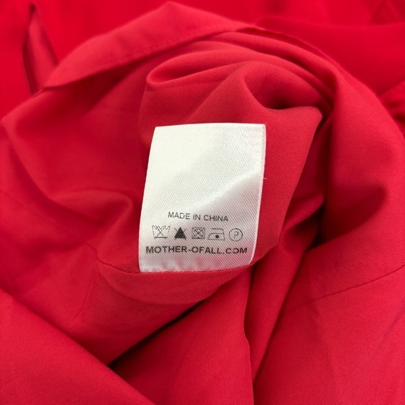 Mother of All Rose Midi Dress in Red Size L - Picture 12 of 15